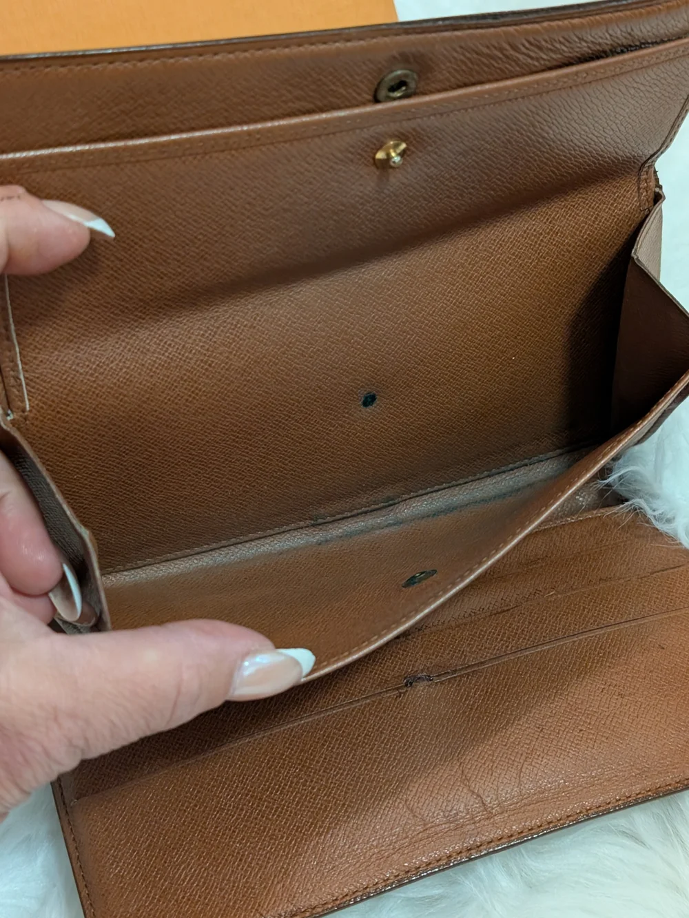 Vintage Louis Vuitton Monogram Continental Wallet - Brown & Gold Hardware